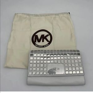 Michael Kors Natalia Tile Mirror Clutch Bag Purse